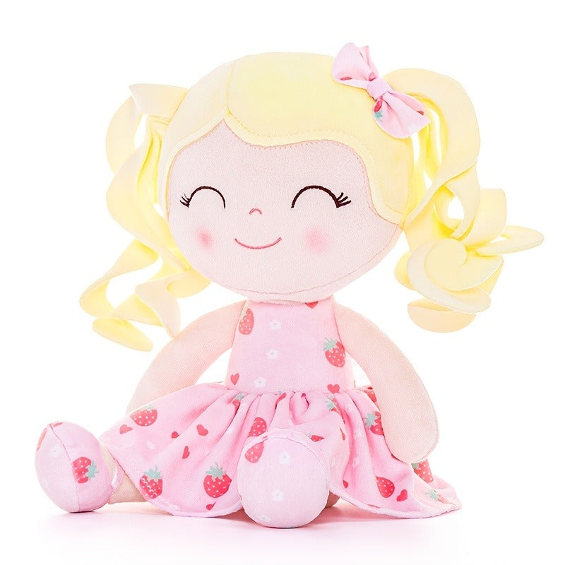 Collectible Dolls Plush Strawberry Doll 12-Inches 1pc Pink Polyester Children's Play Partner Baby Girl's Birthday Gift for Kids Holiday Gift Birthday Gifts Party Decorat Item