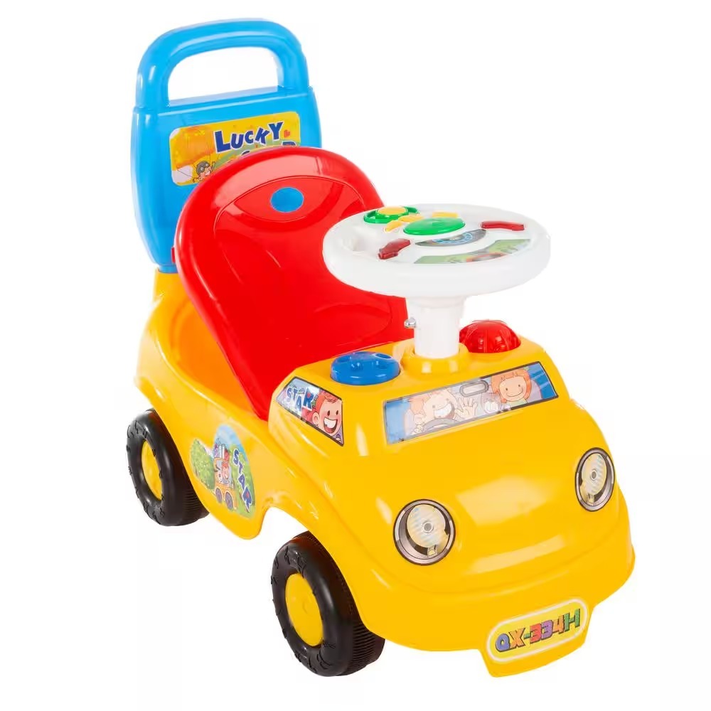 Ride on Toy Activity Car Dashboard has interactive electronic activities with fun sounds Dashboard has interactive electronic activities with fun sounds and lights