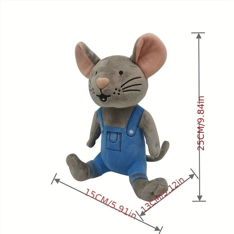 Cookie Mouse Plush, 9.5 Inches Cute Mice Cartoon Anime Soft Plushies, Animal Plush Pillow Doll Toy Birthday Gift for Friends Book Lovers, Room Decoration