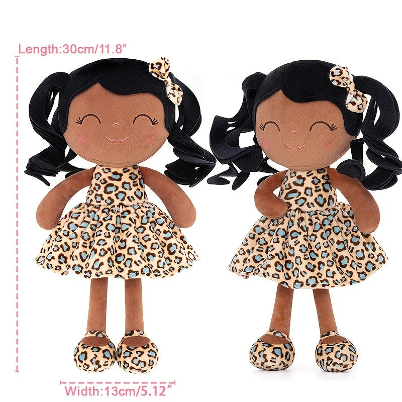 Stuffed Animals & Plush Toys Plush Leopard Doll 1pc 12-Inch Brown Polyester Birthday Party Gift First Baby Girls Children's Play Partner Baby Girl Gift Holiday Party Decorat Item