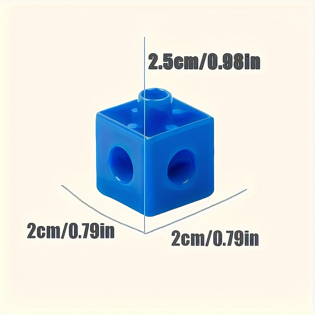 100pcs Colorful Cube Building Blocks Set, Educational Math Learning Aid Tool, Interlocking Cube Construction Toy, Durable PP Material, Suitable for Children Ages 3-6