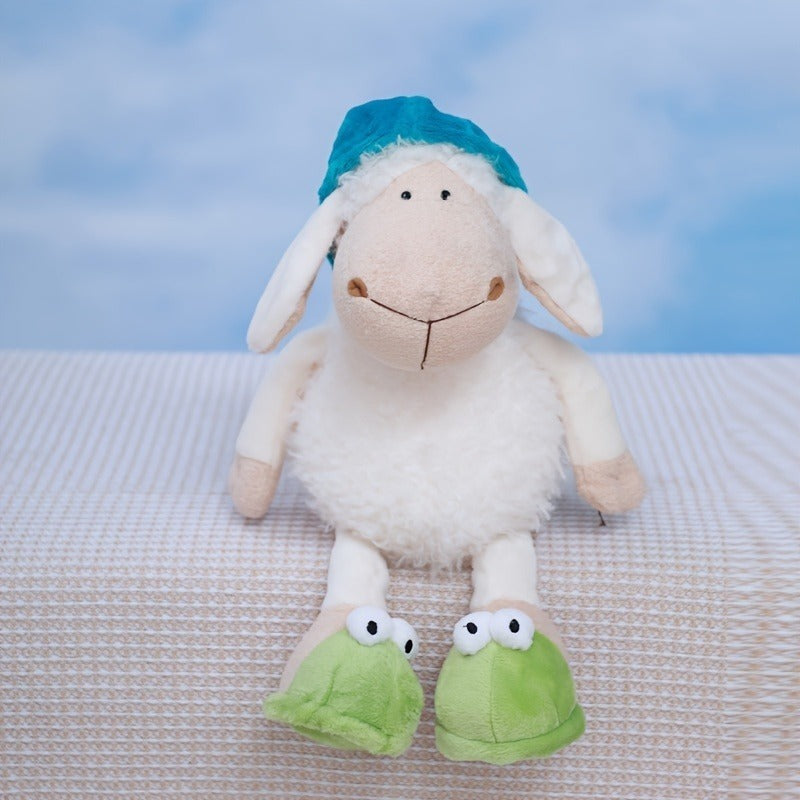 1pc Cute Lamb Pet Plush Toy - Soft Fluffy Lamb with Expressive Eyes, Chew-Resistant Polyester Stuffed Animal for Dogs, Cats, Puppy & Kitten Training, Cuddly Companion - Ideal Gift for Pet Owners, Playful Design, Chewproof Material, Cat Enthusiasts