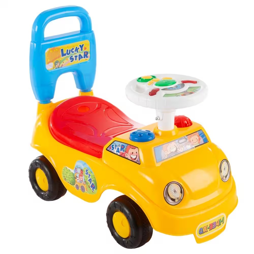 Ride on Toy Activity Car Dashboard has interactive electronic activities with fun sounds Dashboard has interactive electronic activities with fun sounds and lights