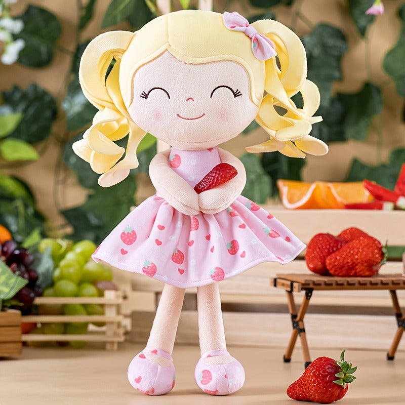 Collectible Dolls Plush Strawberry Doll 12-Inches 1pc Pink Polyester Children's Play Partner Baby Girl's Birthday Gift for Kids Holiday Gift Birthday Gifts Party Decorat Item