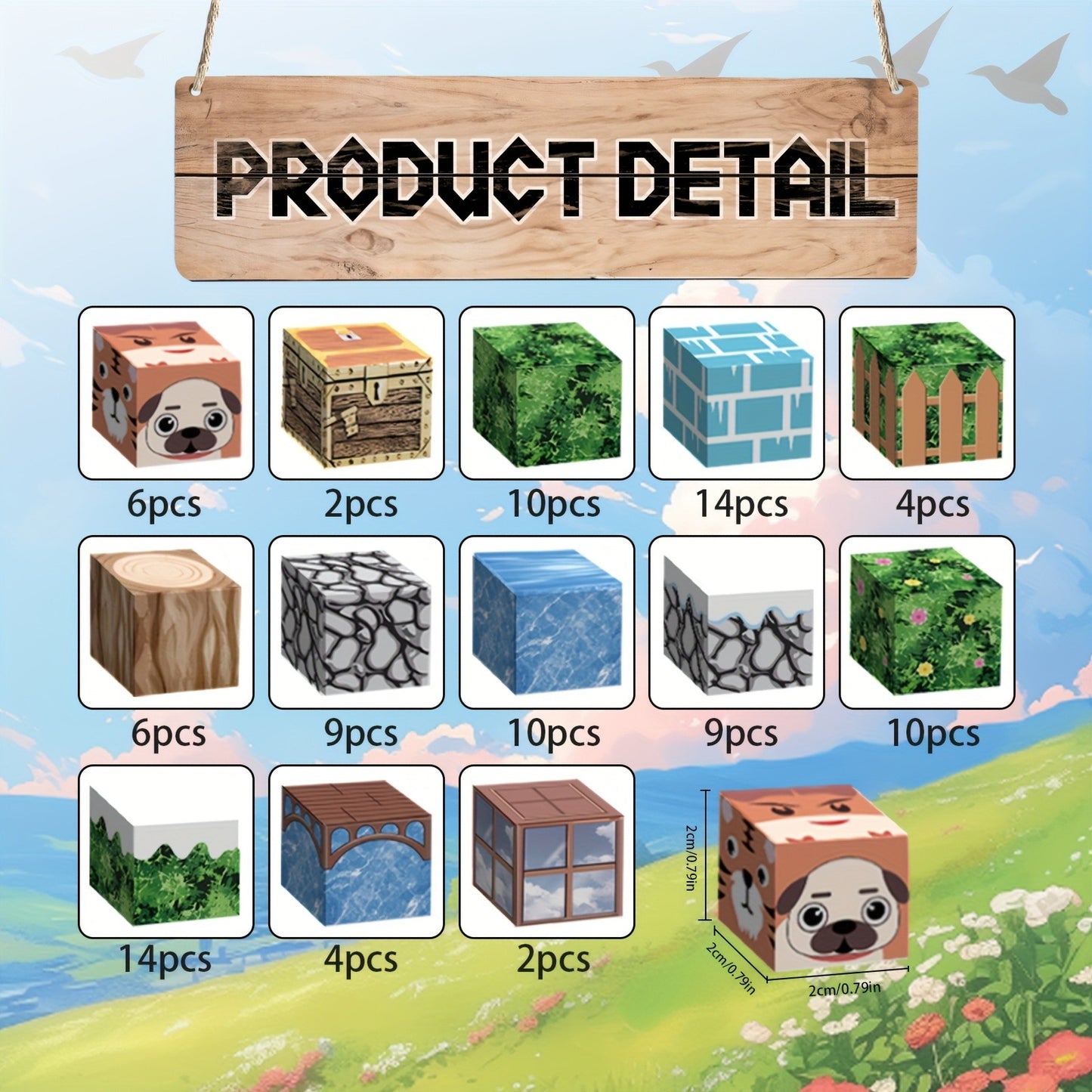 100pcs Magnetic Building Blocks, Sensory Toys for Toddlers, Construction Toys Children's Day Birthday Gifts, Suitable for 3-5 6-8 8-12 Years Old Boys Girls