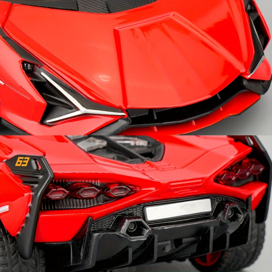 1:32 Toy Cars Lambo Sian FKP3 Metal Model Car With Light And Sound Pull Back Toy Car For Boys Age 3-4-5-6-7-8 + Year Old Kids Boys Girls Gift